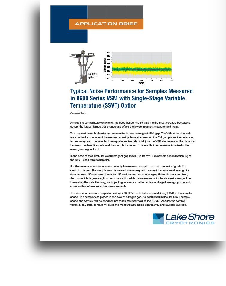 Featured image for App brief: noise performance for samples measured in our 8600 Series VSM