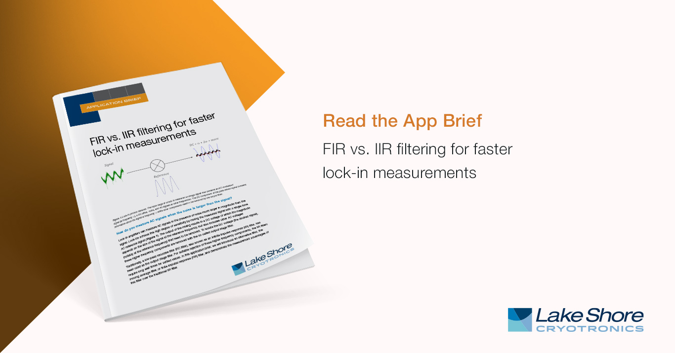 Featured image for New app brief: FIR vs. IIR filtering for faster lock-in measurements