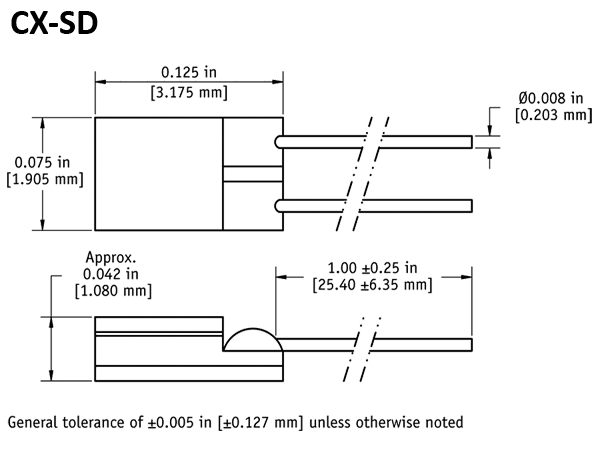 CX SD package drawing